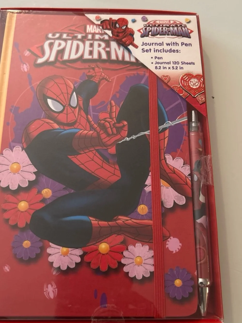 Marvel Spider-Man Red and Blue Journal & Pen Set